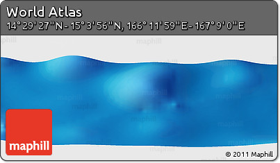 Physical Panoramic Map of the Area around 14° 46' 42" N, 166° 40' 30" E