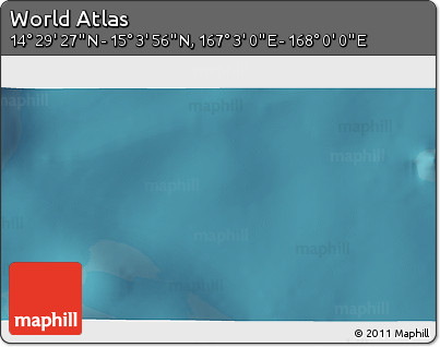 Satellite 3D Map of the Area around 14° 46' 42" N, 167° 31' 30" E