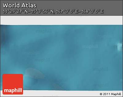 Satellite 3D Map of the Area around 14° 46' 42" N, 167° 31' 30" E
