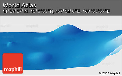 Physical Panoramic Map of the Area around 14° 46' 42" N, 168° 22' 30" E