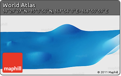 Physical Panoramic Map of the Area around 14° 46' 42" N, 168° 22' 30" E