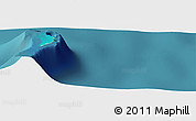 Satellite Panoramic Map of the area around 14° 46' 42" N, 169° 13' 29" E