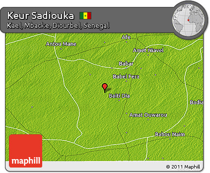 Physical 3D Map of Keur Sadiouka