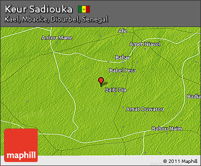 Physical 3D Map of Keur Sadiouka