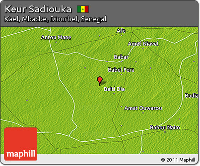 Physical 3D Map of Keur Sadiouka