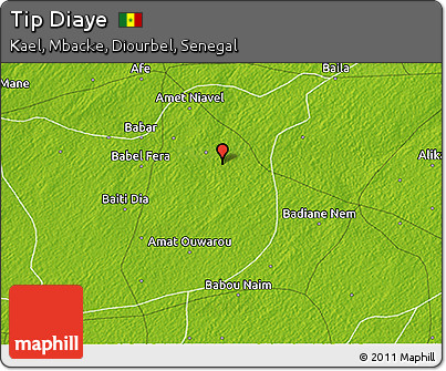 Physical 3D Map of Tip Diaye