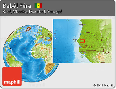 Physical Location Map of Babèl Féra