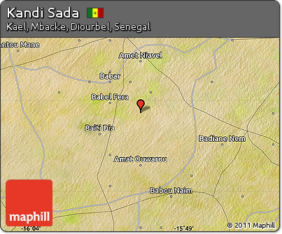Satellite Map of Kandi Sada