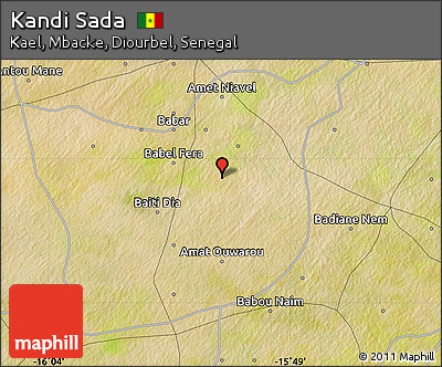 Satellite Map of Kandi Sada