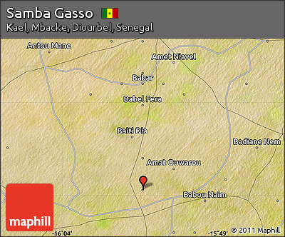 Satellite Map of Samba Gasso