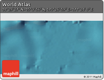 Satellite 3D Map of the Area around 14° 46' 42" N, 170° 55' 30" E