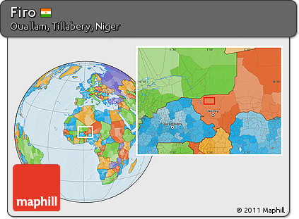 Political Location Map of Firo