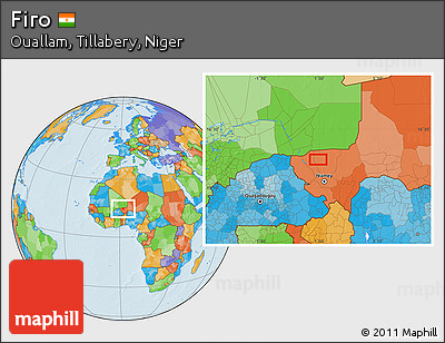 Political Location Map of Firo