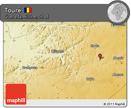 Physical 3D Map of Touré