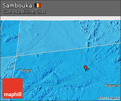 Political 3D Map of Sambouka