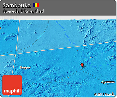Political 3D Map of Sambouka