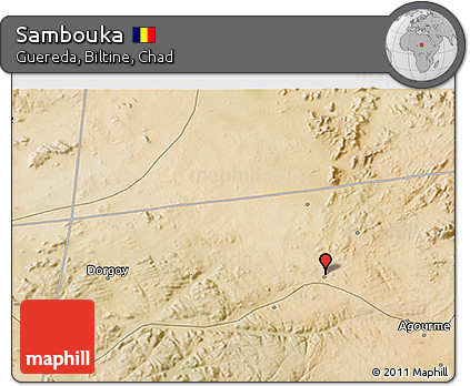 Satellite 3D Map of Sambouka