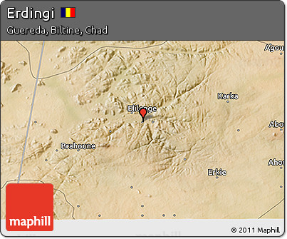 Satellite 3D Map of Erdingi