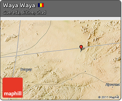 Satellite 3D Map of Waya Waya