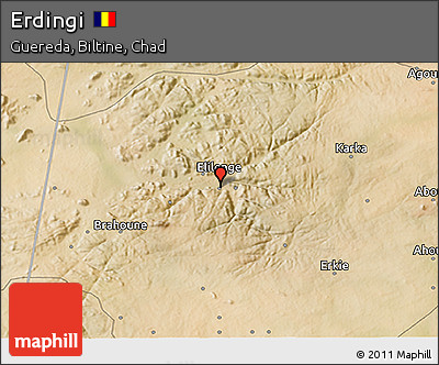 Satellite 3D Map of Erdingi