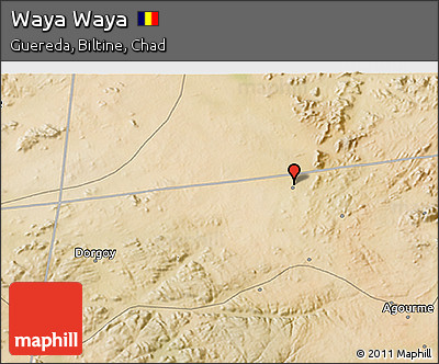 Satellite 3D Map of Waya Waya