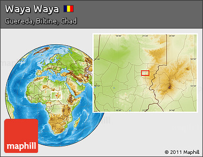 Physical Location Map of Waya Waya