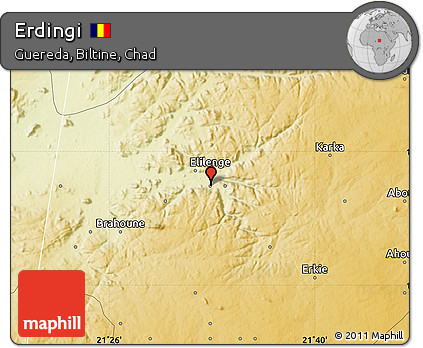 Physical Map of Erdingi