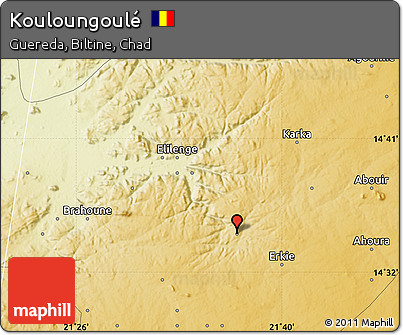 Physical Map of Kouloungoulé
