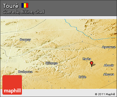 Physical Panoramic Map of Touré