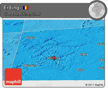 Political Panoramic Map of Erdingi