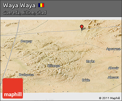 Satellite Panoramic Map of Waya Waya
