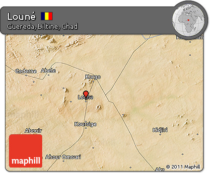 Satellite 3D Map of Louné