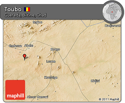 Satellite 3D Map of Toubo