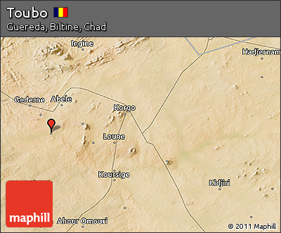Satellite 3D Map of Toubo