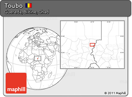 Blank Location Map of Toubo