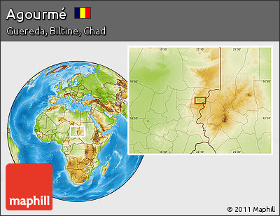 Physical Location Map of Agourmé