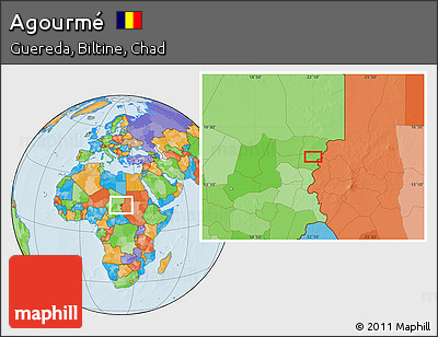 Political Location Map of Agourmé