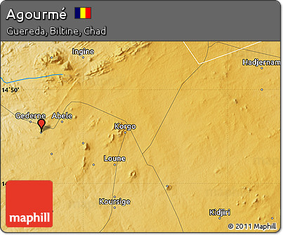 Physical Map of Agourmé