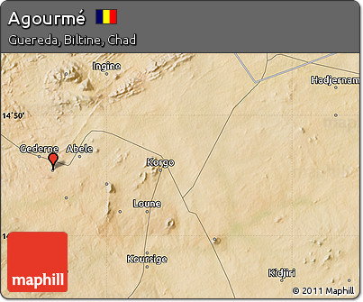 Satellite Map of Agourmé