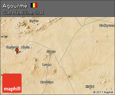 Satellite Map of Agourmé
