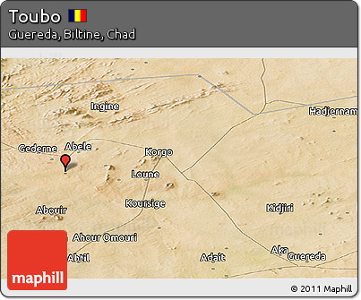 Satellite Panoramic Map of Toubo
