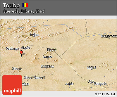 Satellite Panoramic Map of Toubo