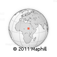 Outline Map of the Area around 14° 46' 42" N, 27° 16' 29" E, rectangular outline