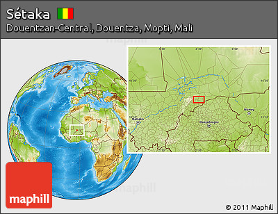 Physical Location Map of Sétaka