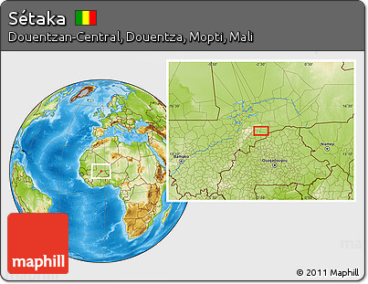 Physical Location Map of Sétaka