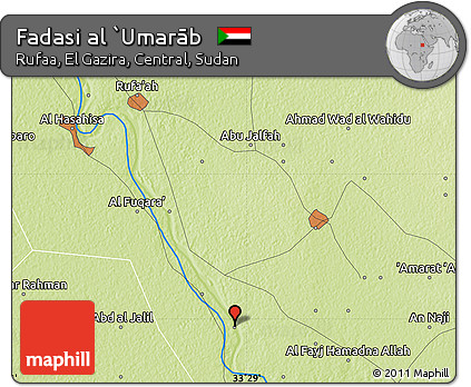 Physical Map of Fadasi Al `Umarāb
