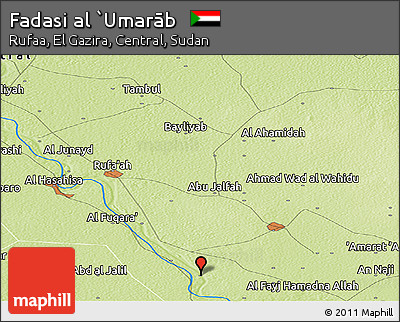 Physical Panoramic Map of Fadasi Al `Umarāb