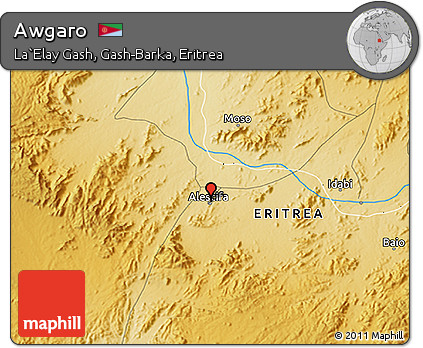 Physical 3D Map of Awgaro
