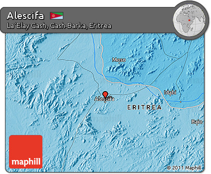 Political 3D Map of Alescifa