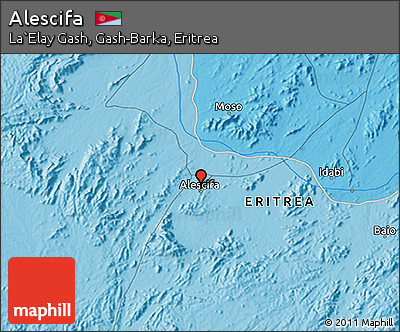 Political 3D Map of Alescifa
